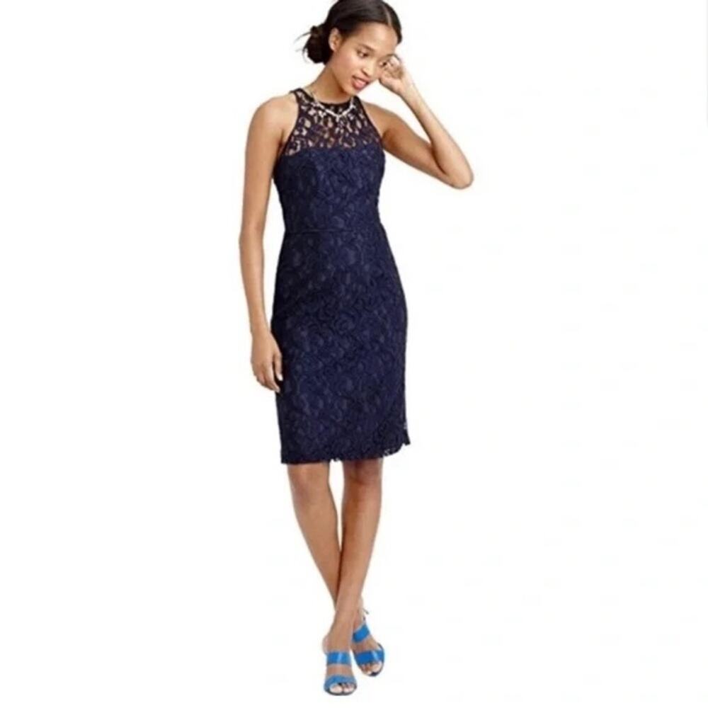 J. CREW Pamela Leavers Lace Dress
